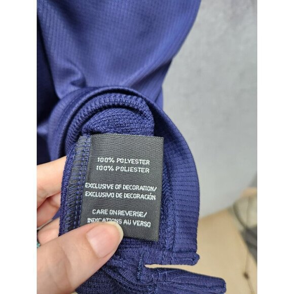 Georgia Tech Polo Shirt 2XL Pro Player Navy Blue & Gold Polyester Mens Top - Picture 4 of 5